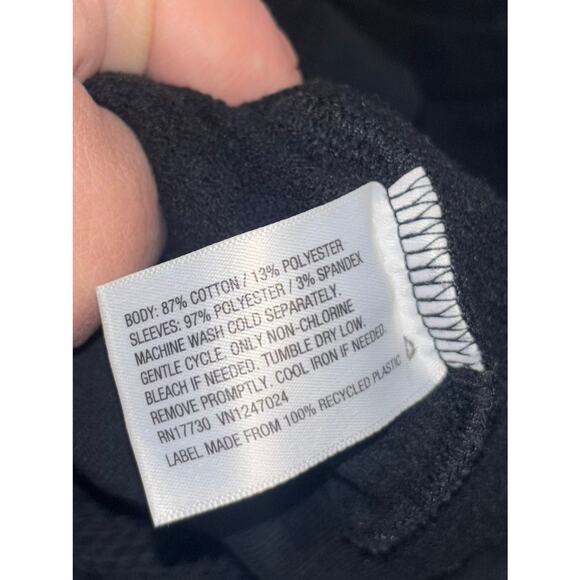 Hunter x Target women’s black long sleeve sweatshirt with mesh sleeves (small) - Picture 7 of 8